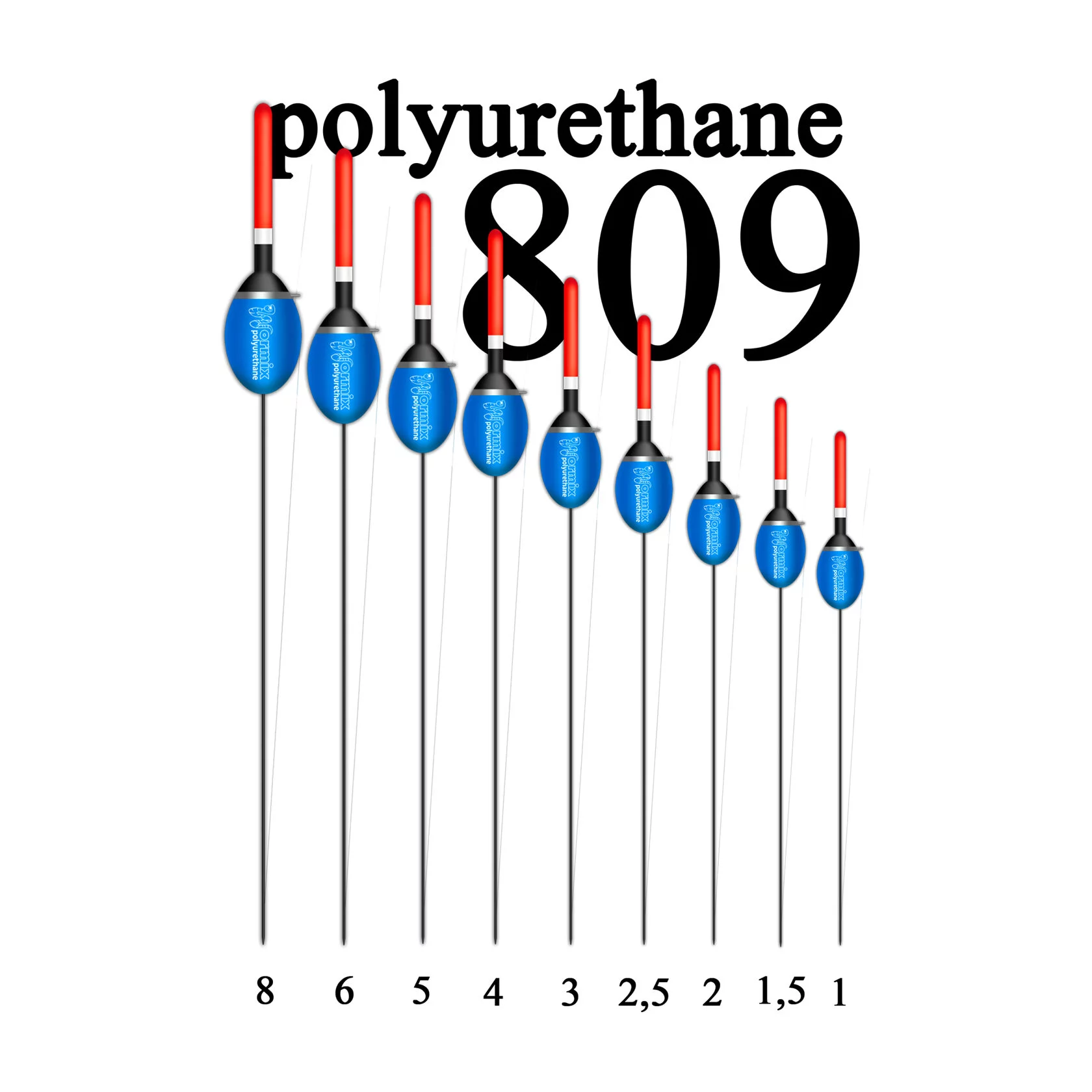 Поплавок Полиуретан "Wormix" №809  2.5гр уп.10шт