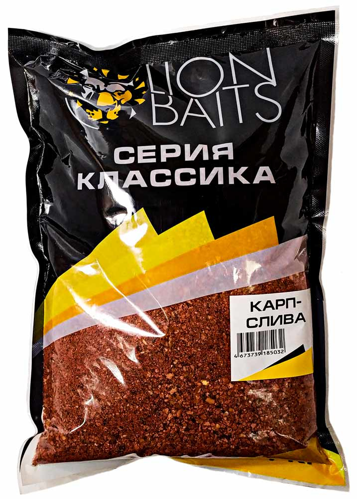 Прикормка Классика Lion Baits "КАРП СЛИВА" 1 кг