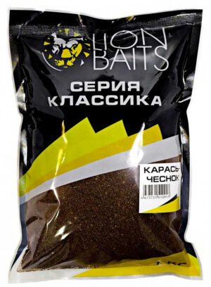 Прикормка Классика Lion Baits "КАРАСЬ ЧЕСНОК" 1 кг