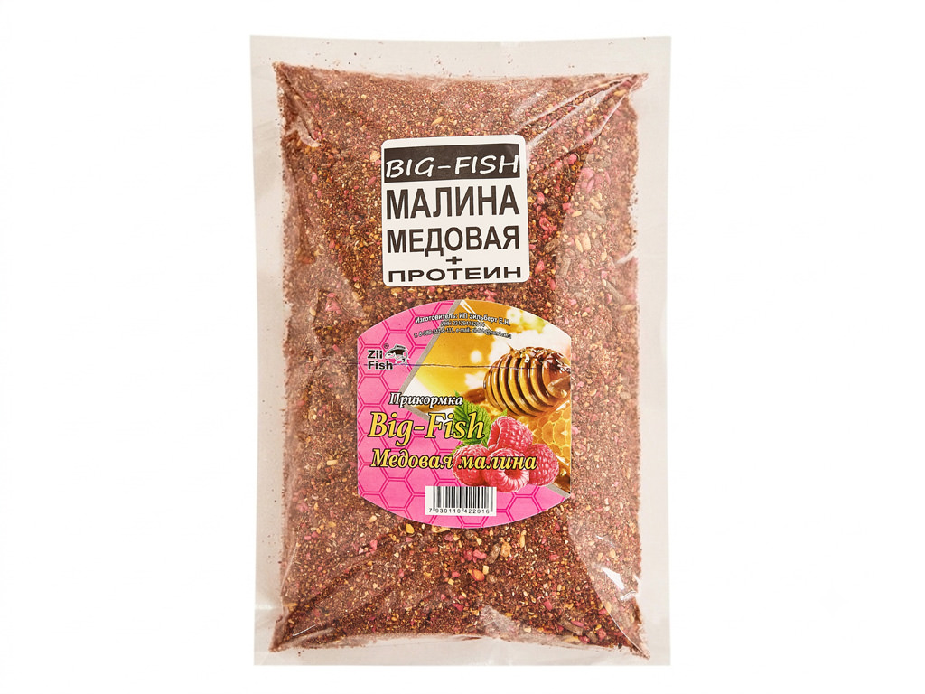 Прикормка ZIL-FISH "BIG-FISH" Медовая малина 700гр