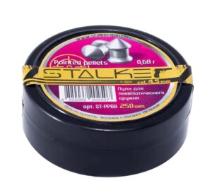 Пульки STALKER Pointed pellets 4,5мм вес 0,68гр уп.250шт