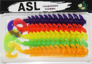 Съедобный силикон ASL «Бакси» цв.mix 3 L- 12см (5″) уп.5шт