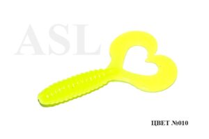 Съедобный силикон ASL «Дабл-Твистер» цв.010 L- 7.5см (3″) уп.6шт