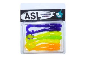 Съедобный силикон ASL «Джим» цв.mix 3 L- 7.5см (3″) уп.7шт