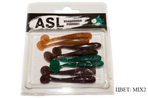 Съедобный силикон ASL «Нано-минноу» цв.mix 2 L- 5см (2″) уп.8шт