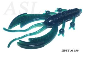 Съедобный силикон ASL «Рак» цв.039 L- 7.5см (3″) уп.4шт