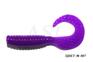 Съедобный силикон ASL «Твистер» цв.007 L- 6см (2.5″) уп.6шт