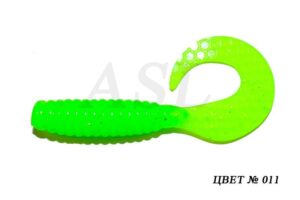 Съедобный силикон ASL «Твистер» цв.011 L- 5см (2″) уп.10шт