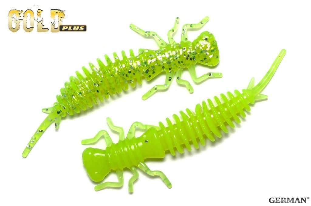 Съедобный силикон GOLD Plus "MaGGot" 85мм / 130цвет. уп(6шт)