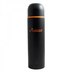 Термос (HS.TM-026)1200ML черный (допол.пласт.чашка)