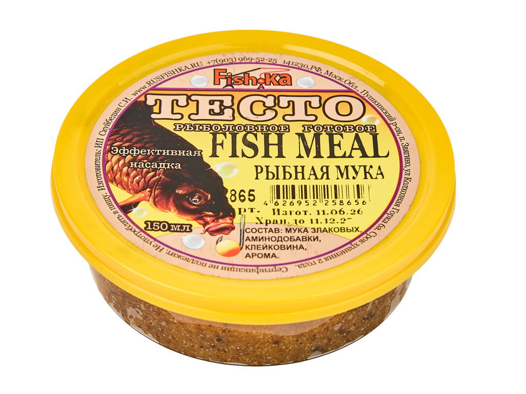 Тесто (готовое) "Fish.ka" "Fish Meal" (рыбная мука) 150мл