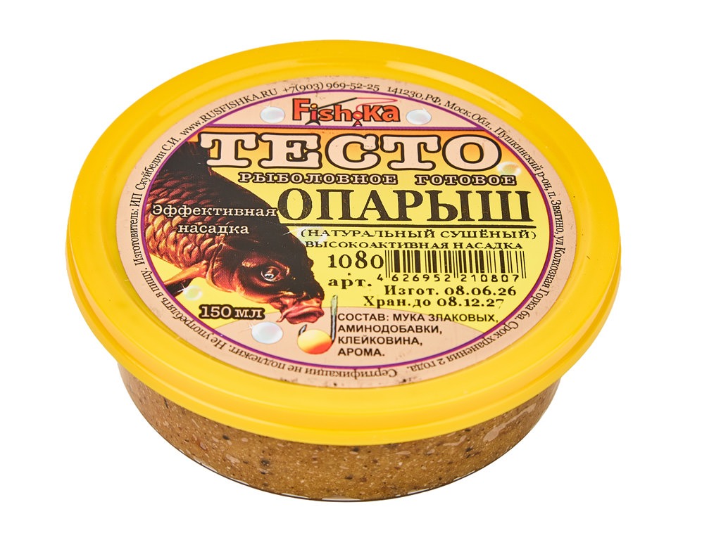 Тесто (готовое) "Fish.ka" ОПАРЫШ (натур.сушен.) 150мл