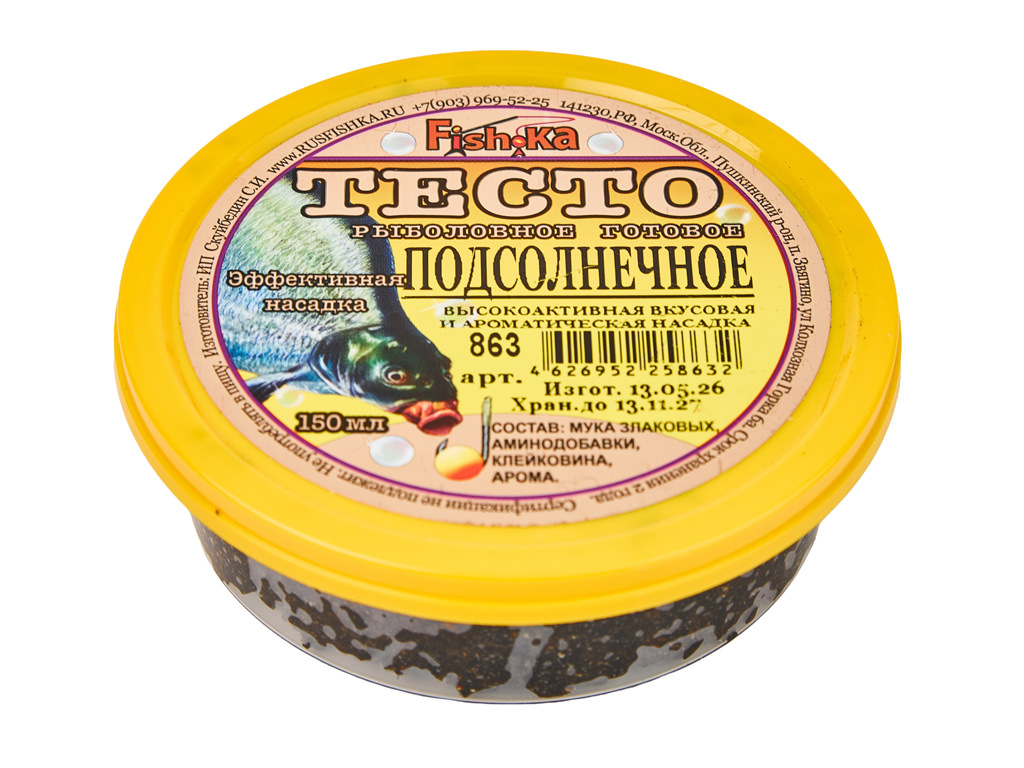 Тесто (готовое) "Fish.ka" ПОДСОЛНЕЧНОЕ 150мл