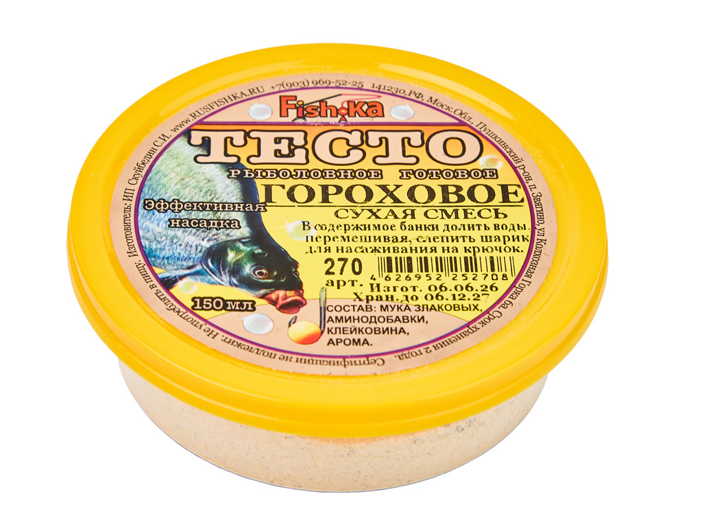 ТЕСТО (СУХОЕ) "Fish.ka" ГОРОХОВОЕ 150мл