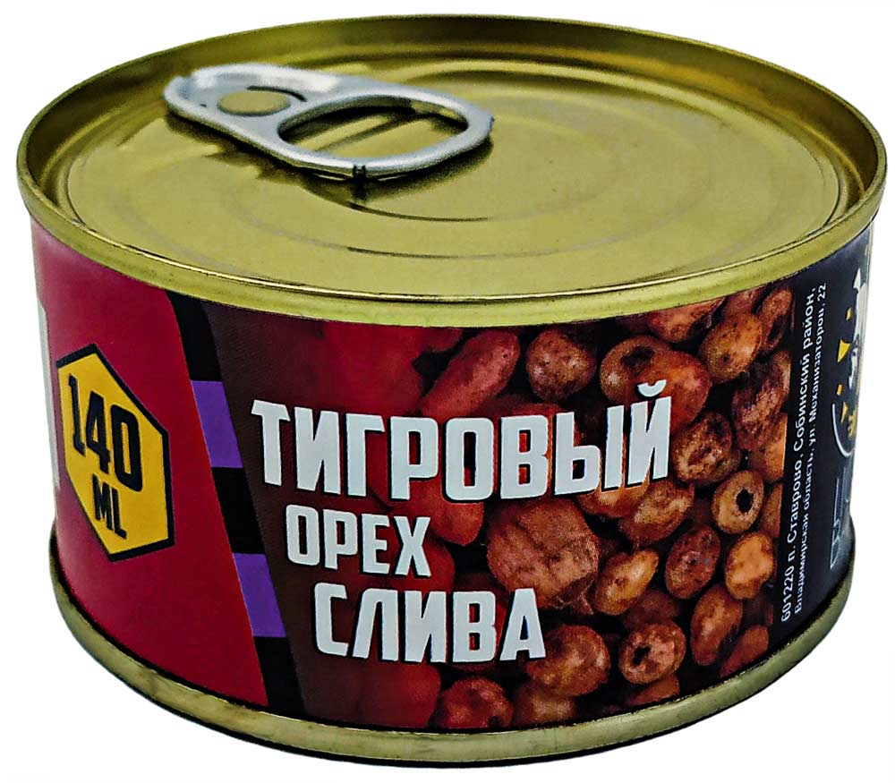 Тигровый орех консервированный Lion Baits "СЛИВА" 140мл