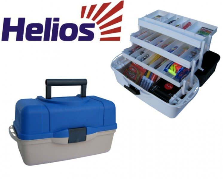 Ящик Helios Трехполочный цв.синий (х6)