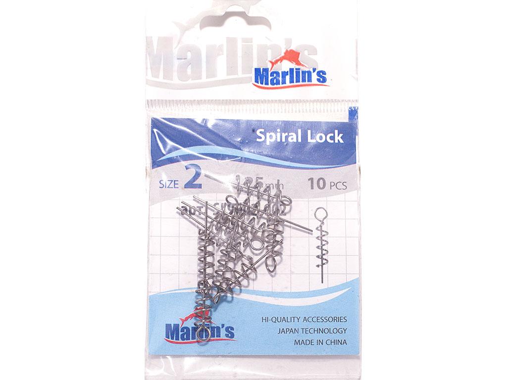 Застежка "Marlin's" SL9002-002 Spiral Lock type O size 5мм 25мм уп.100шт