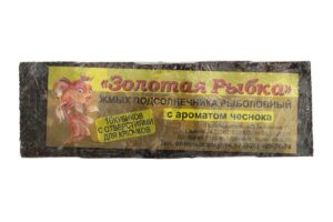 Жмых "Золотая рыбка" (подсолнечный) ЧЕСНОК