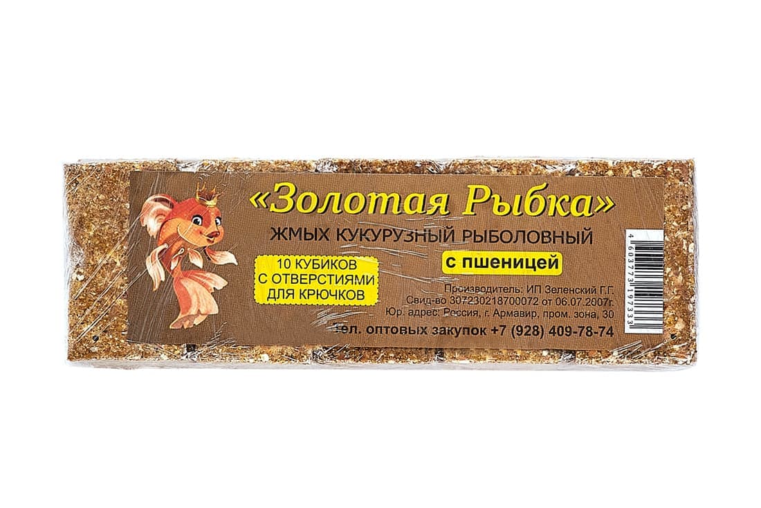 Жмых "Золотая рыбка" (кукурузный) ПШЕНИЦА