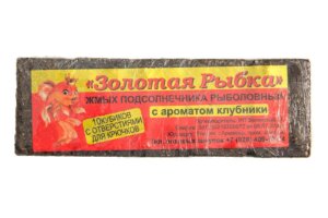 Жмых "Золотая рыбка" (подсолнечный) КЛУБНИКА